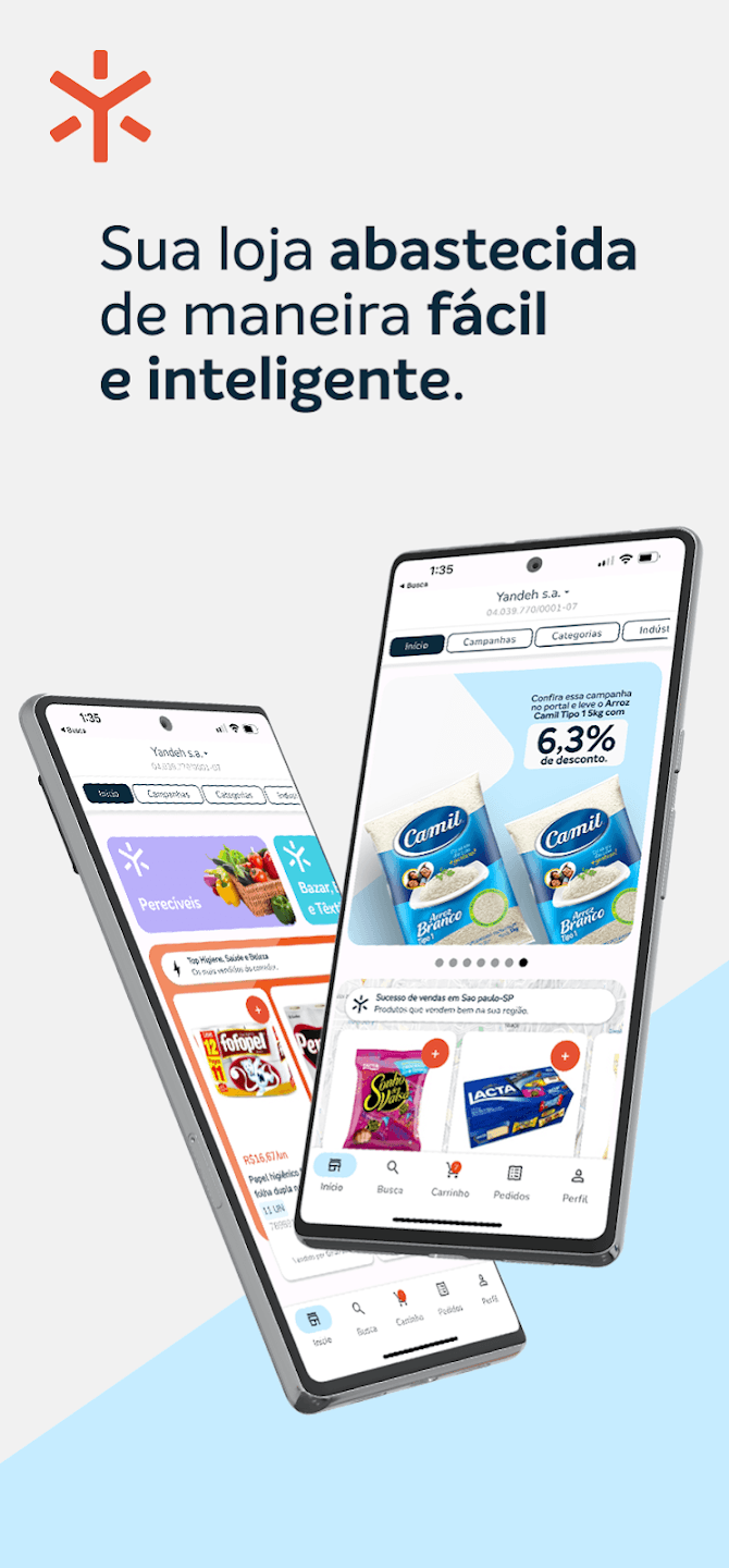 Screenshot do app Abastece Shop