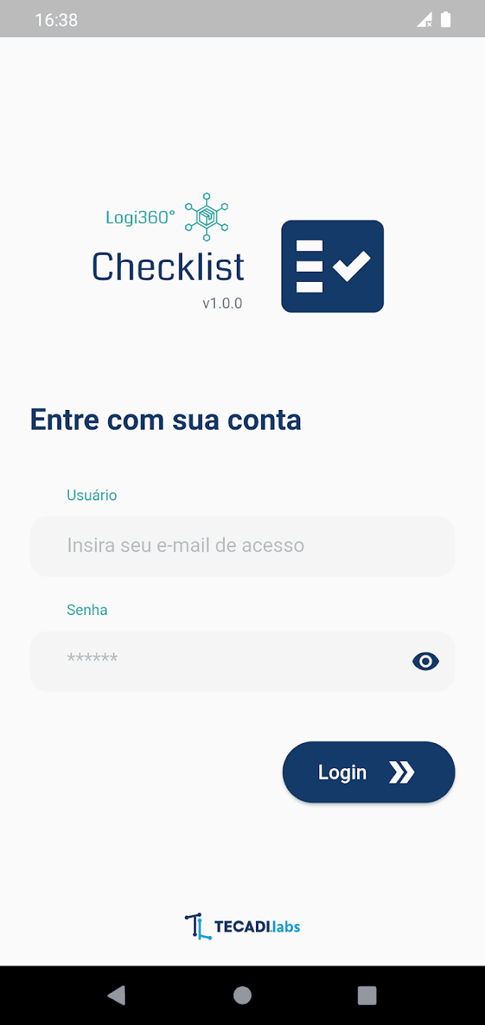 Screenshot do app Logi360 Checklist